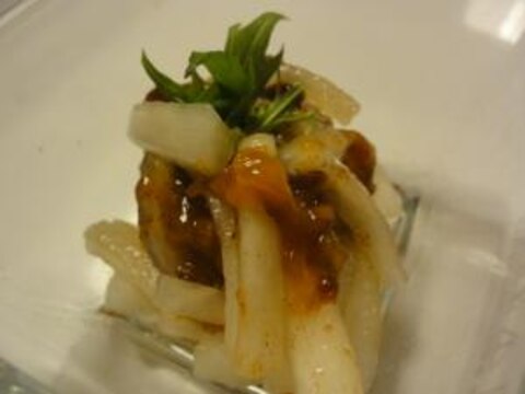 干し柿と大根で!なま酢